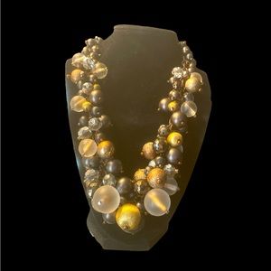 Gorgeous statement, necklace, Rich Browns, and Golds